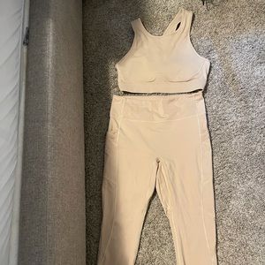 Fabletics nude Electric two piece set
